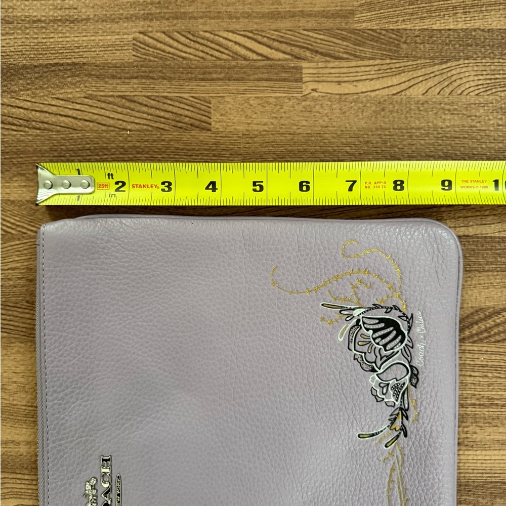 Coach Large Lavender Wristlet with Moon Design - Picture 6 of 8